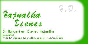 hajnalka dienes business card